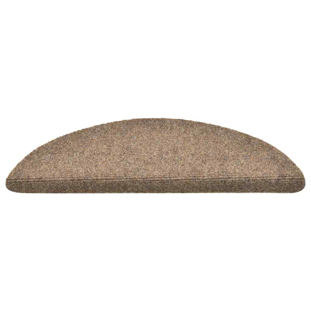 Selvklebende trappematter 30 stk kremhvit 56x17x3 cm