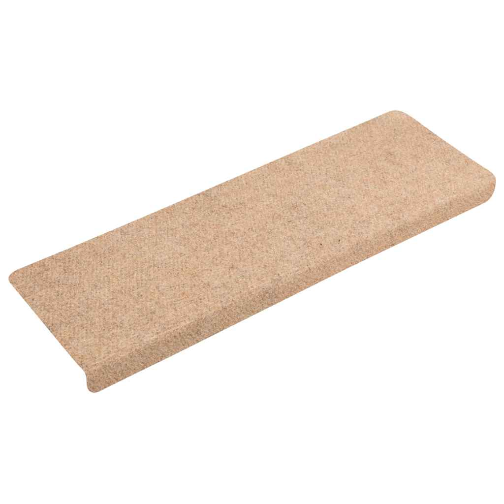 Selvklebende trappematter 30 stk kremhvit 65x21x4 cm