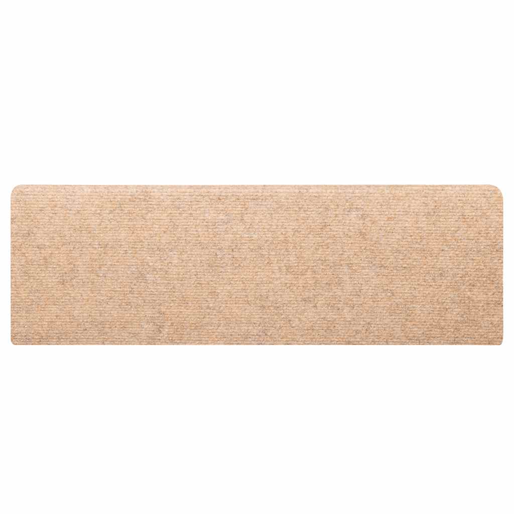 Selvklebende trappematter 30 stk kremhvit 65x21x4 cm