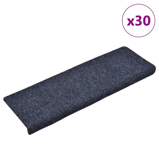 Selvklebende trappematter 30 stk blå 65x21x4 cm
