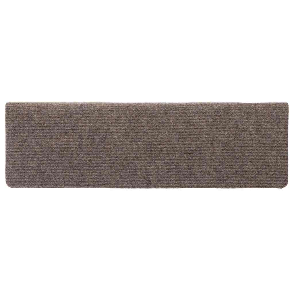 Selvklebende trappematter 30 stk kremhvit 65x21x4 cm