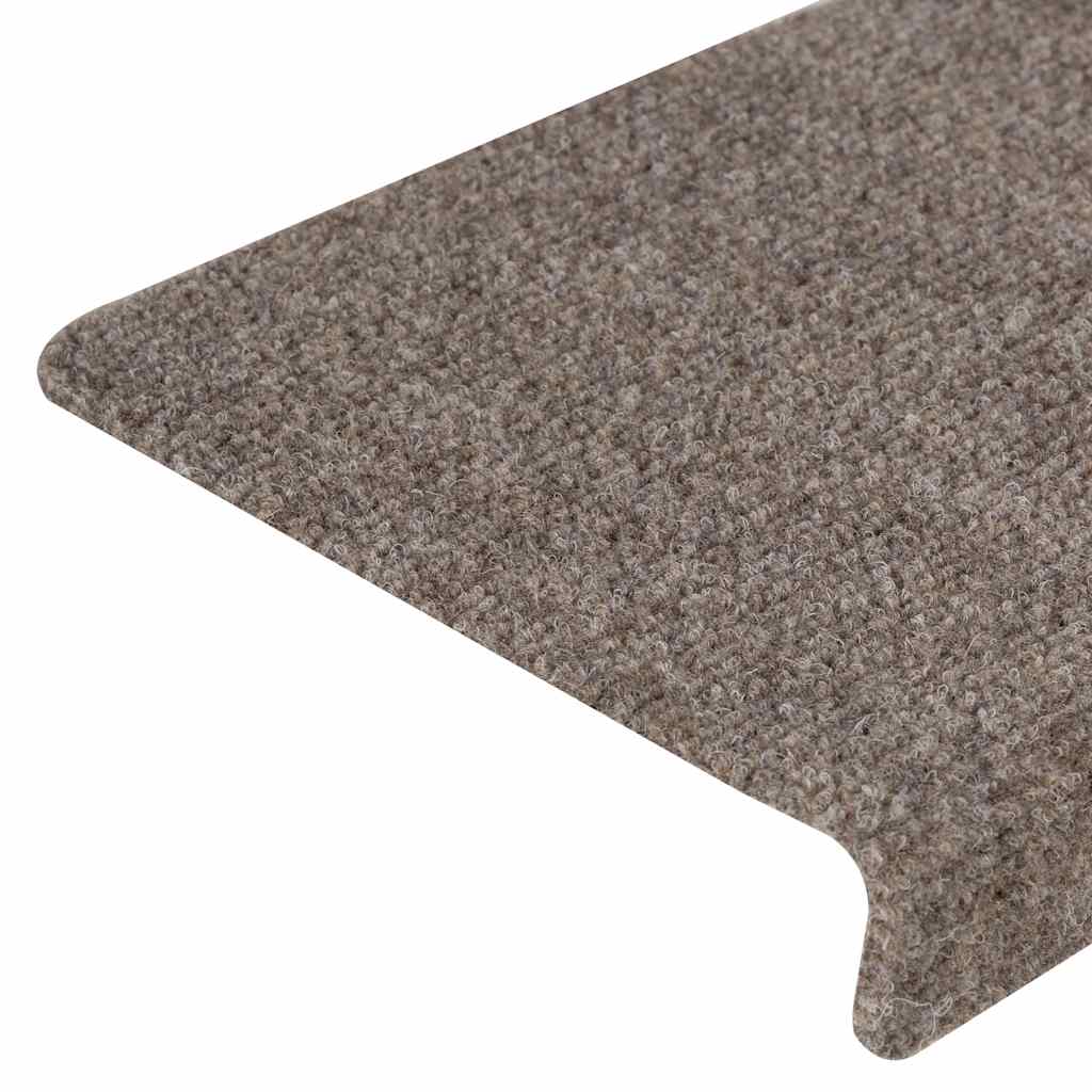 Selvklebende trappematter 30 stk kremhvit 65x21x4 cm