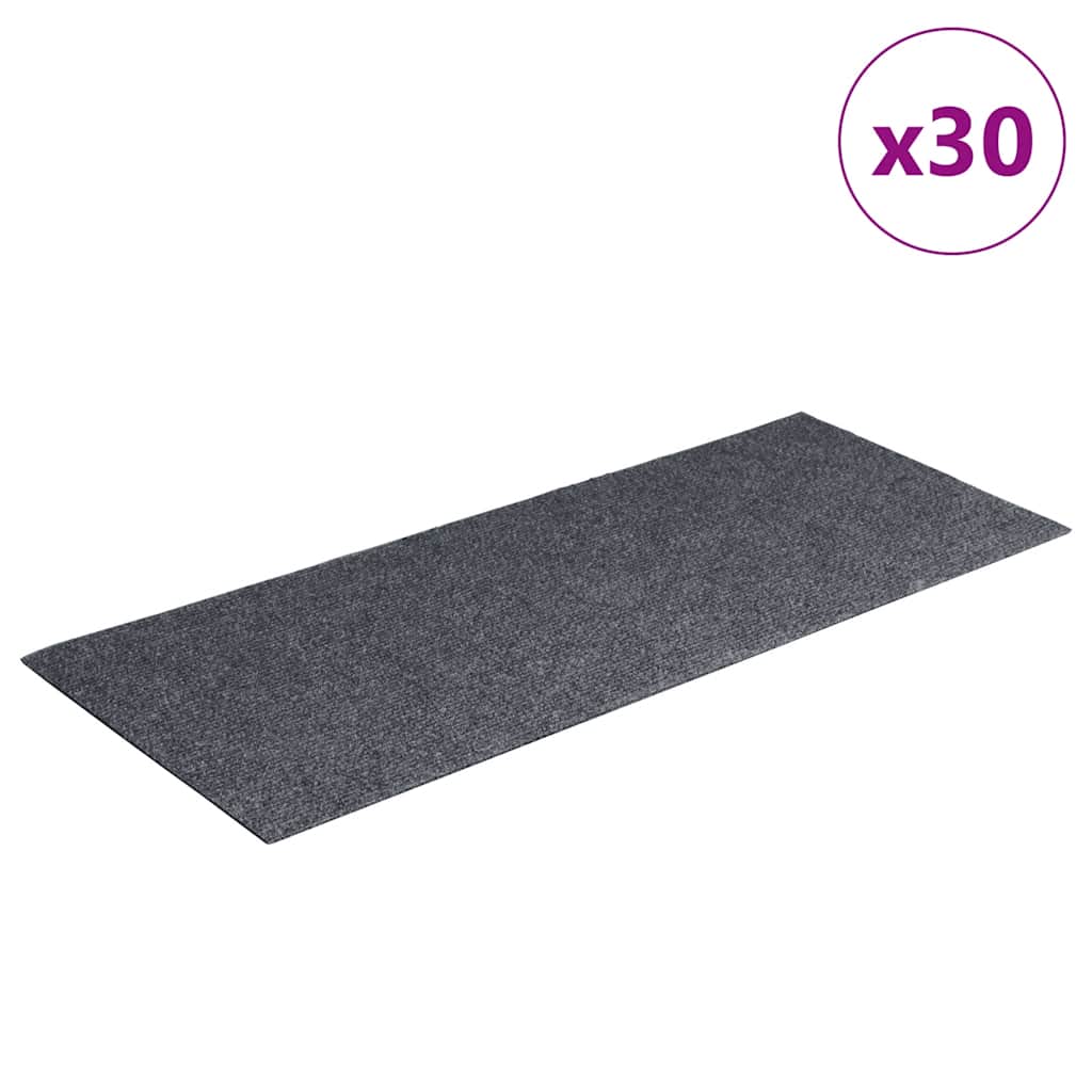Trappematter selvklebende 30 stk grå 60x25 cm rektangulær