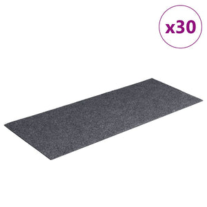 Trappematter selvklebende 30 stk grå 60x25 cm rektangulær
