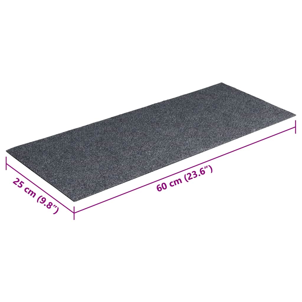 Trappematter selvklebende 30 stk grå 60x25 cm rektangulær
