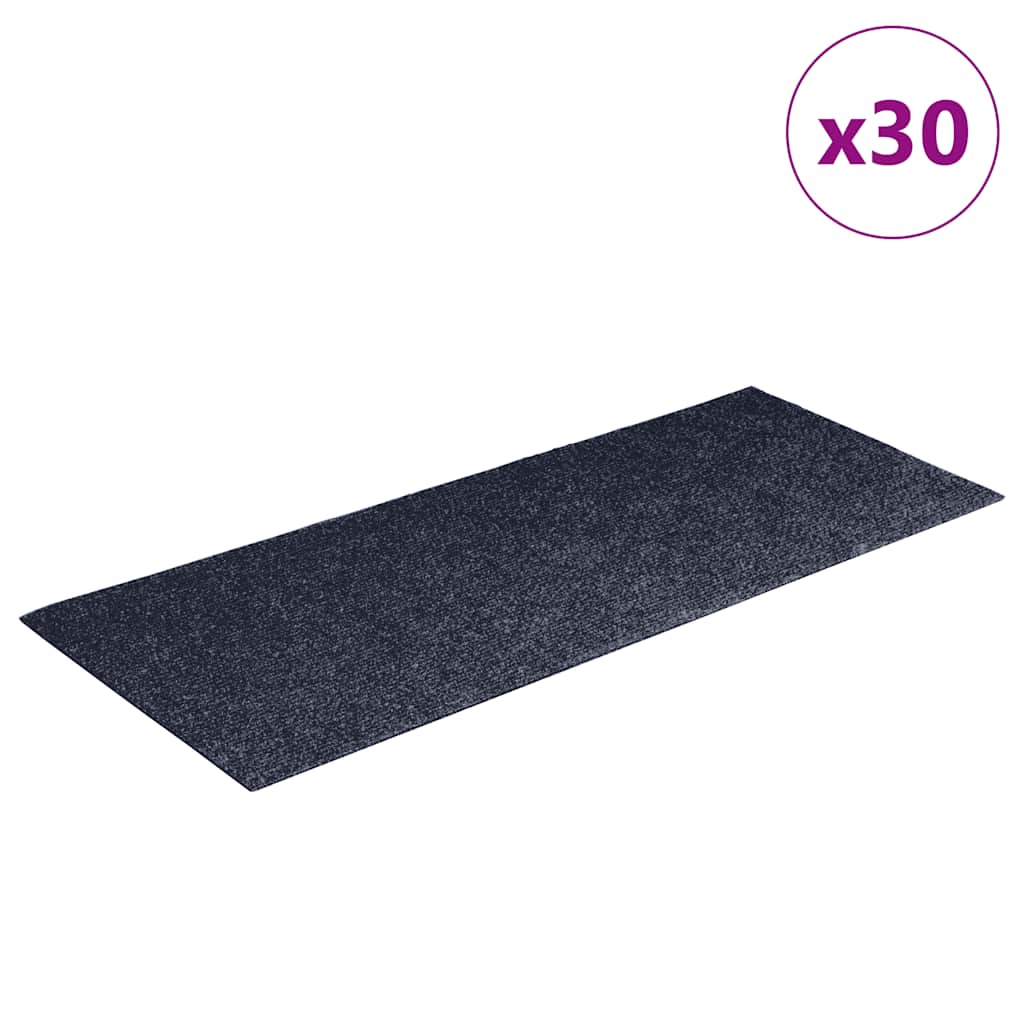 Trappematter selvklebende 30 stk grå blå 60x25 cm rektangulær