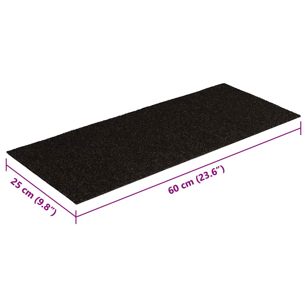 Trappematter selvklebende 30 stk mørkebrun 60x25 cm rektangulær