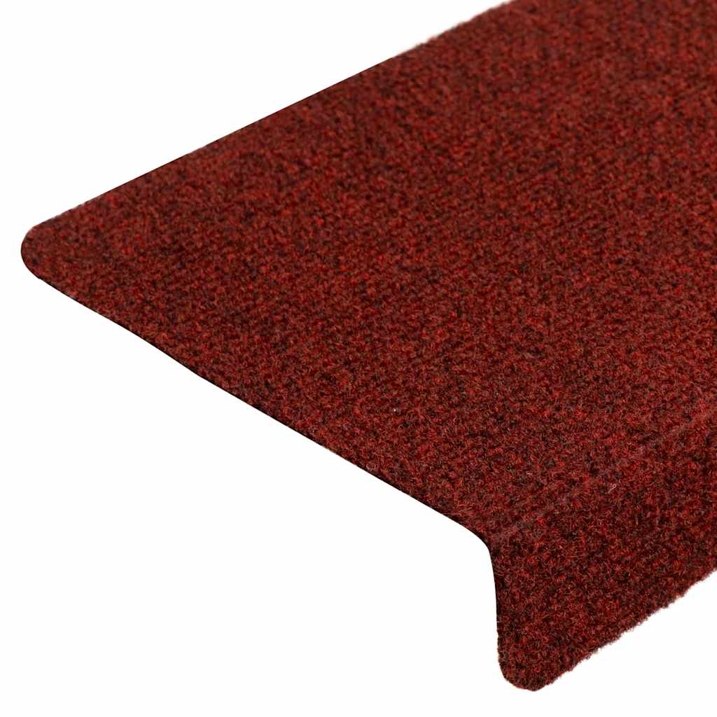 Selvklebende trappematter 20 stk vinrød 65x21x4 cm