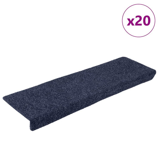 Selvklebende trappematter 20 stk antrasitt 65x21x4 cm