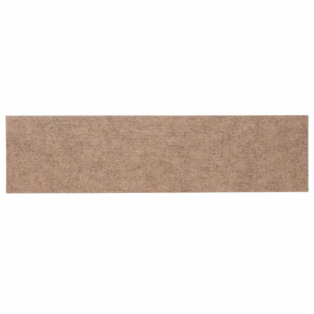 Trappematter selvklebende 30 stk lysebrun 76x20 cm rektangulær