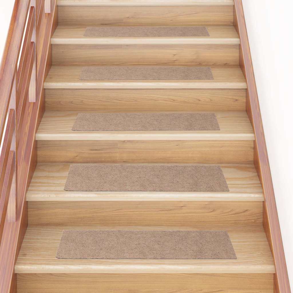 Trappematter selvklebende 30 stk lysebrun 76x20 cm rektangulær