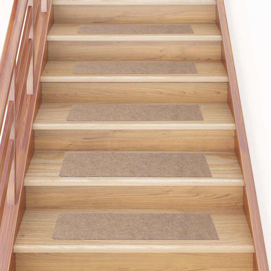 Trappematter selvklebende 30 stk lysebrun 76x20 cm rektangulær