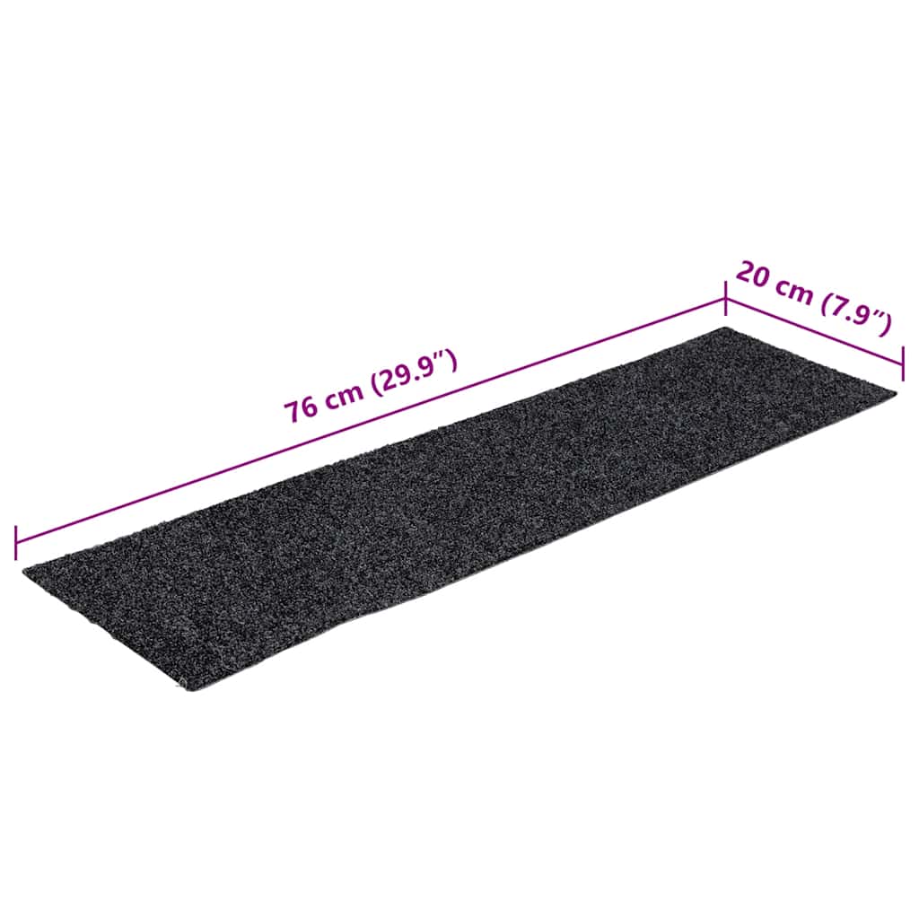 Trappematter selvklebende 30 stk grå 76x20 cm rektangulær