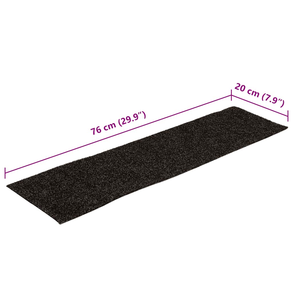 Trappematter selvklebende 30 stk brun 76x20 cm rektangulær