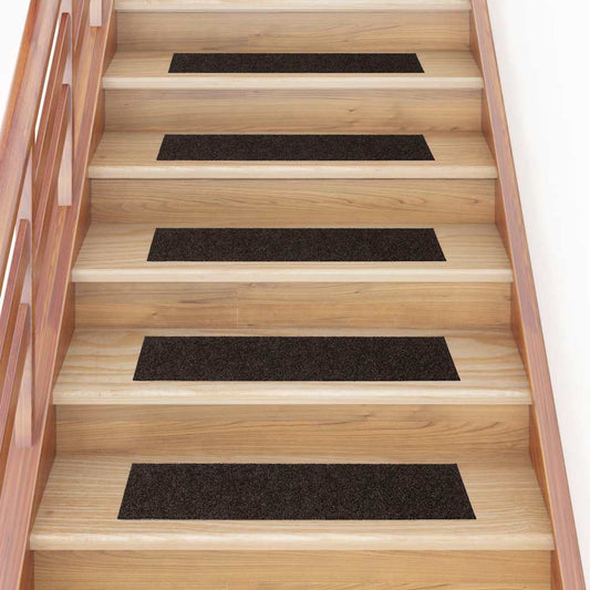 Trappematter selvklebende 30 stk mørkebrun 76x20 cm rektangulær