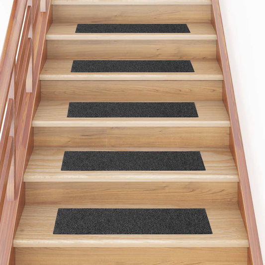 Trappematter selvklebende 30 stk antrasitt 76x20 cm rektangulær