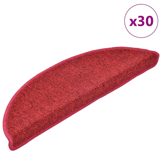 Trappematter 30 stk bordeaux rød 56x17x3 cm