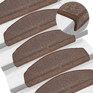 Trappematter 30 stk kaffe brun 65x24x4 cm