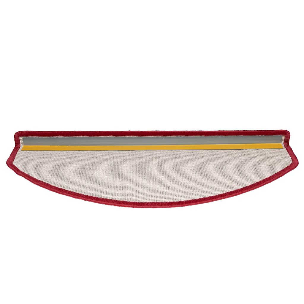 Stair mats 30 pcs bordeaux red 65x24x4 cm