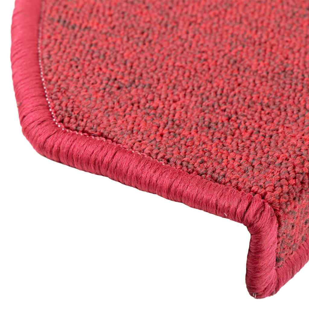 Stair mats 30 pcs bordeaux red 65x24x4 cm