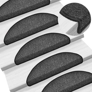Trappematter 20 stk antrasitt 56x17x3 cm