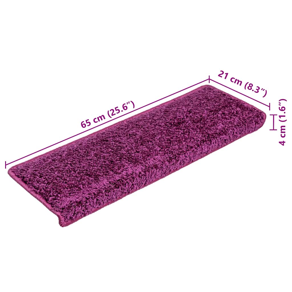 Trappematter 20 stk 65x21x4 cm lilla