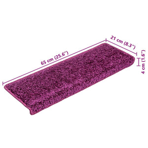 Trappematter 20 stk 65x21x4 cm lilla