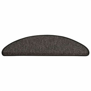 Selvklebende trappematter sisal 30 stk 65x21x4 cm antrasitt