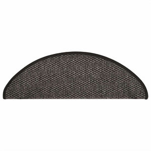 Selvklebende trappematter sisal 30 stk 65x21x4 cm antrasitt