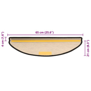 Selvklebende trappematter sisal 30 stk 65x21x4 cm antrasitt