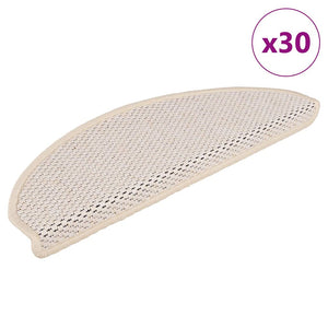 Selvklebende trappematter sisal 30 stk 65x21x4 cm berber