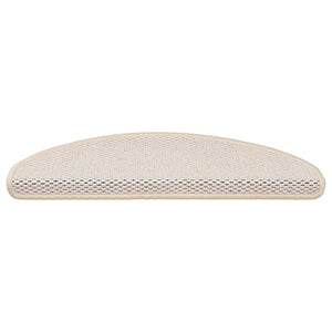 Selvklebende trappematter sisal 30 stk 65x21x4 cm berber