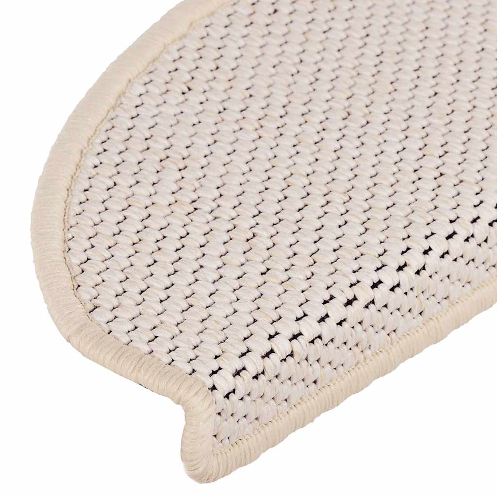 Selvklebende trappematter sisal 30 stk 65x21x4 cm berber