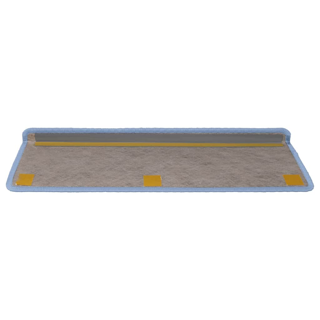 Selvklebende trappematter sisal 30 stk 65x21x4 cm blå