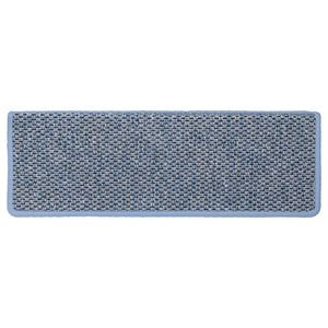 Selvklebende trappematter sisal 30 stk 65x21x4 cm blå