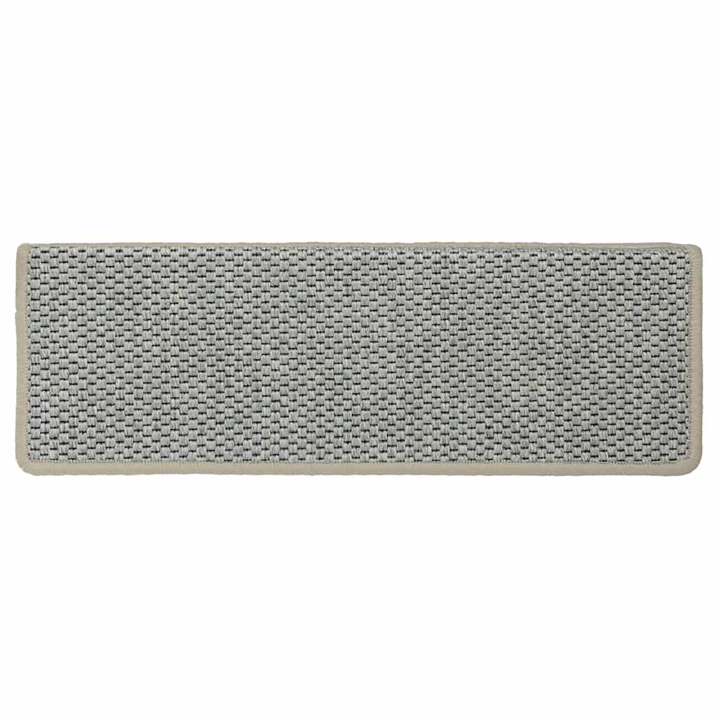 Selvklebende trappematter sisal 30 stk 65x21x4 cm grønn