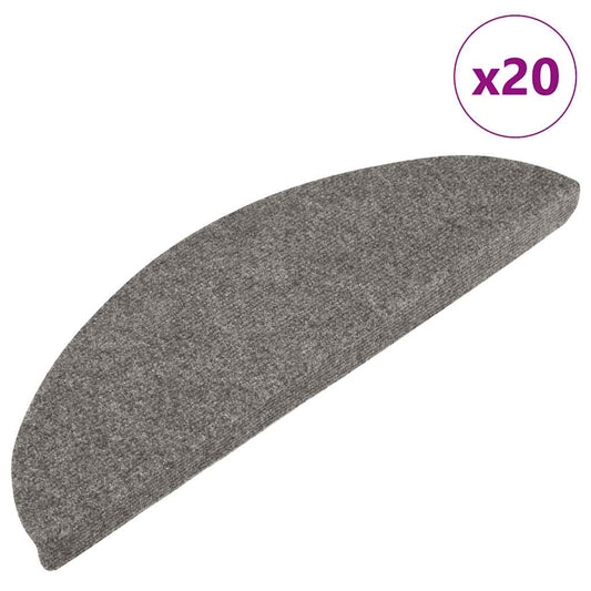 Selvklebende trappematter 20 stk grå 65x22,5x3,5 cm