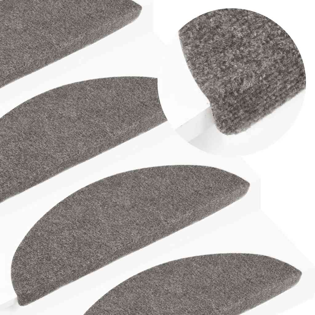 Selvklebende trappematter 20 stk grå 65x22,5x3,5 cm