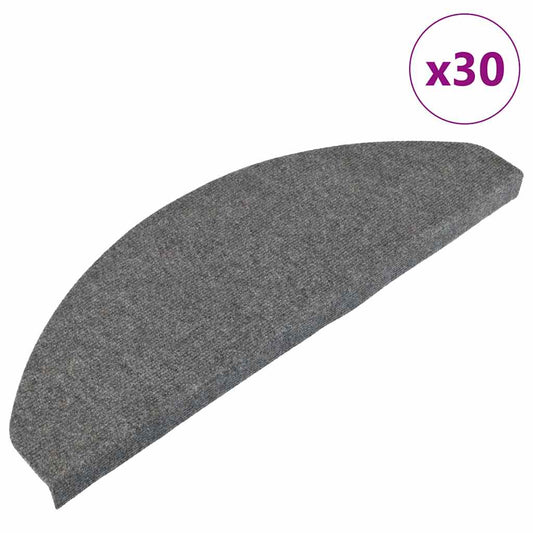 Selvklebende trappematter 30 stk grå 65x22,5x3,5 cm