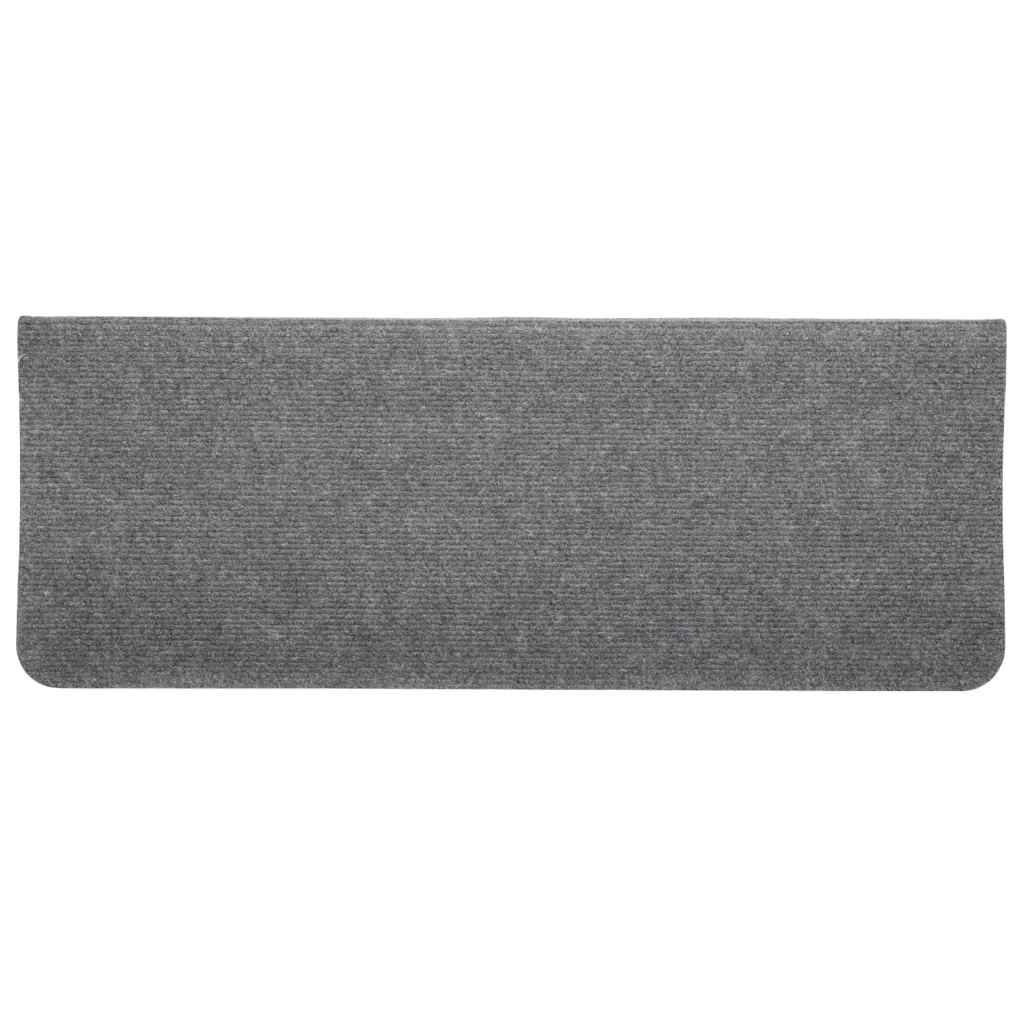Selvklebende trappematter 30 stk grå 65x24,5x3,5 cm