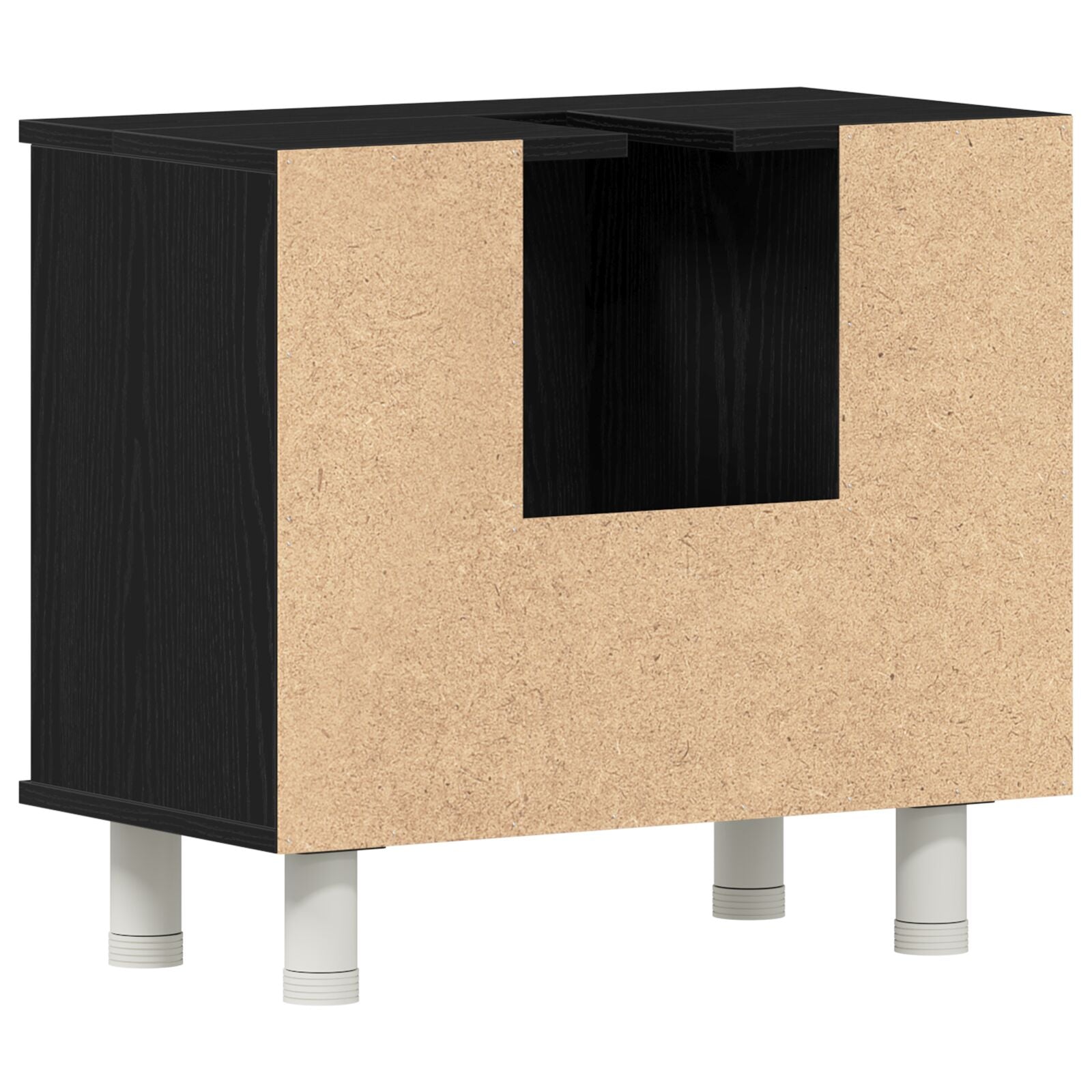 Badskap Svart Eik 60x32x54 cm Konstruert Tre
