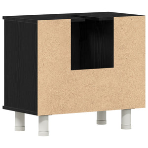 Badskap Svart Eik 60x32x54 cm Konstruert Tre