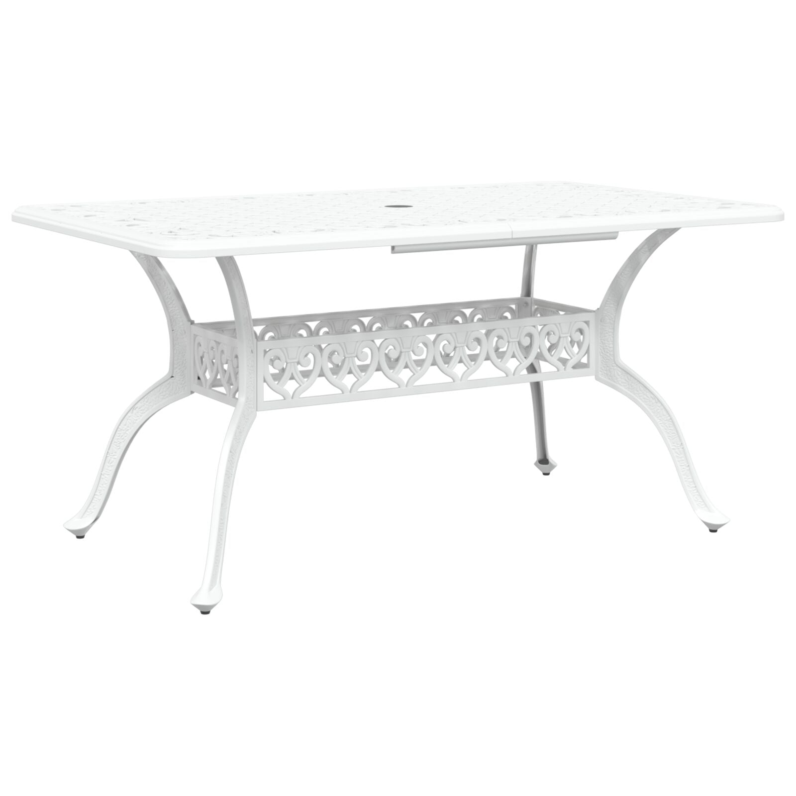 4-seters sett Hvit Støpt aluminium Stor  Dekorative detaljer