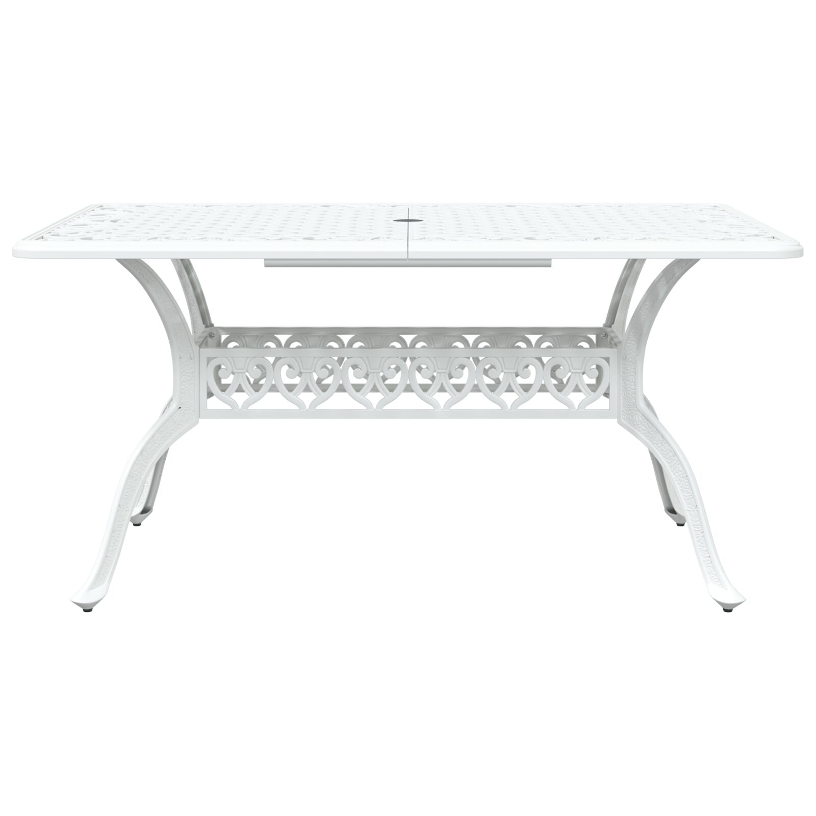 4-seters sett Hvit Støpt aluminium Stor  Dekorative detaljer