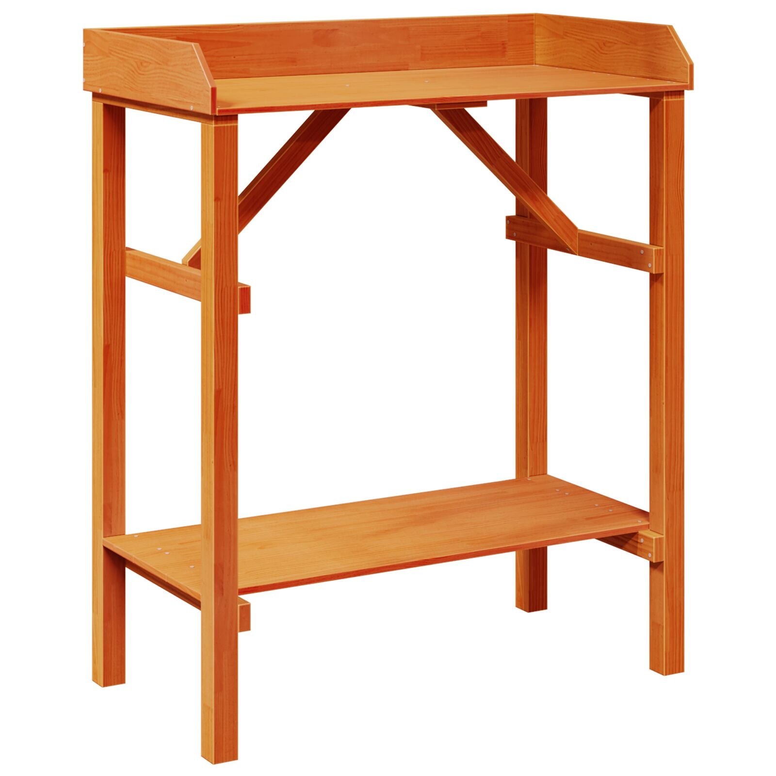 Hagepottebord Akasie 75x40x90 cm Massivt Tre Furu