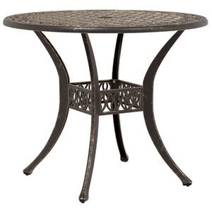 5-Delt Hage Spisegruppe - Bronse Støpt Aluminium