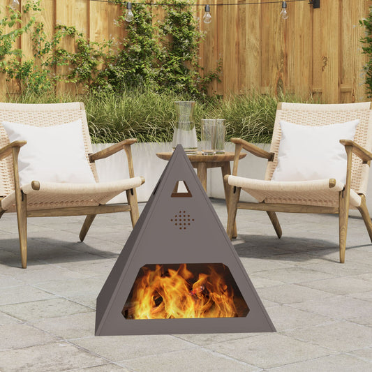 Peisen Pyramid Svart 50x50x51 cm Stål