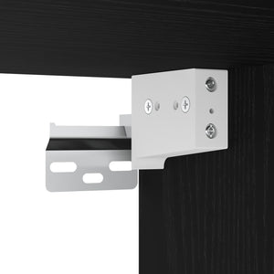 2-Piece TV Cabinet Set Black Engineered Wood