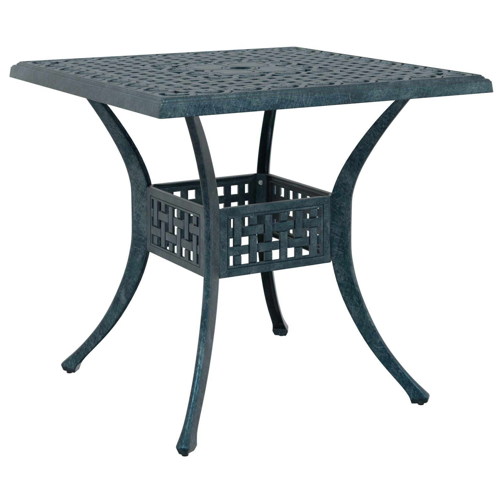 5-delt hagediningsett Grønn, støpt aluminium