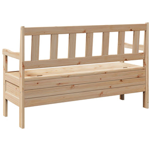 Utendørsbenk 119x76x44 cm Massivt Furutre